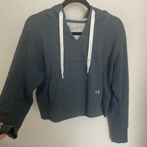 Under Armour Cropped Navy Hoodie Pullover - Never Worn, Size Small